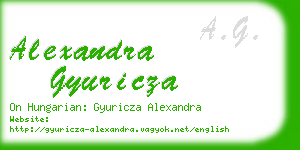 alexandra gyuricza business card